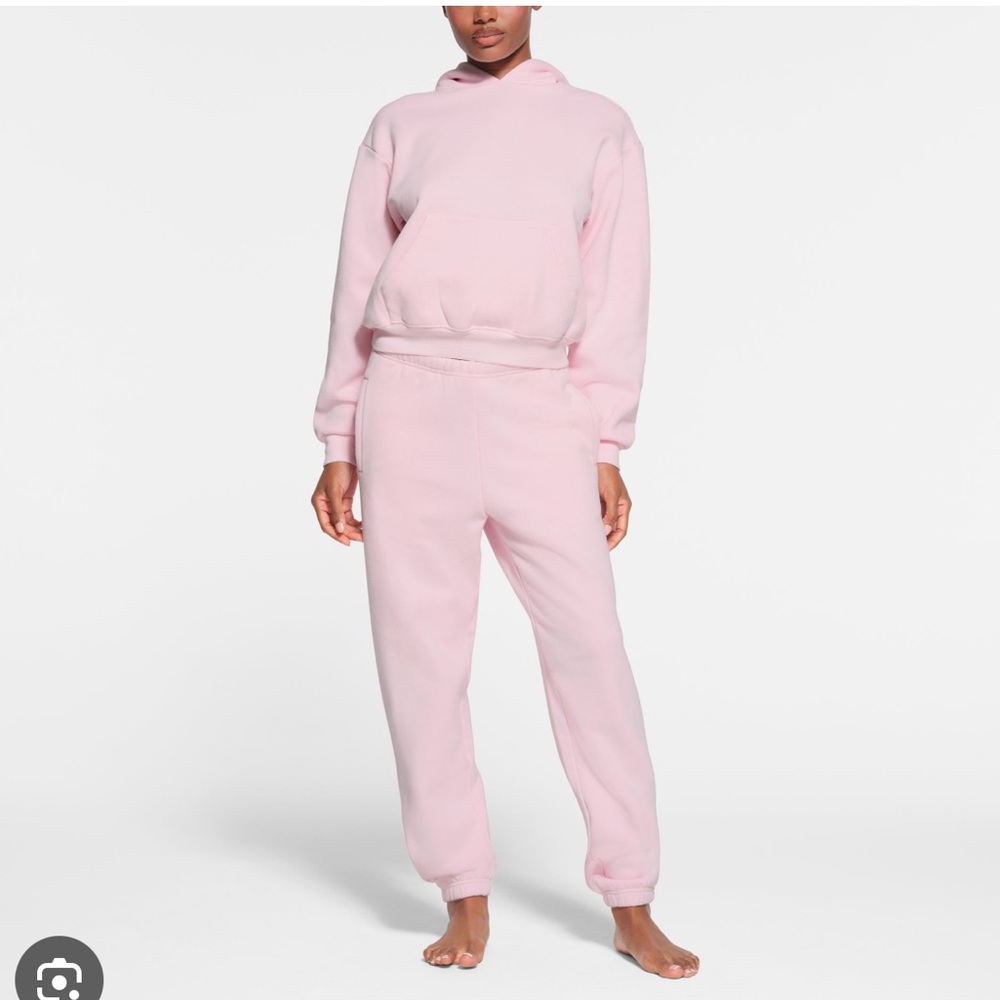 Skims Cotton Fleece Classic Jogger-Cherry Blossom- XS